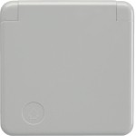 IP44 Steckdosen grau