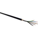 Erdkabel PVC schwarz NYY-J 5x2,5mm² RE Meterware 