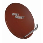 Wisi OA38I Alu-Spiegel 80cm mit Halterung ziegelrot 
