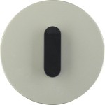 Berker 1001200400 Abdeckplatte mit Knebel R.Classic Edelstahl/schwarz 