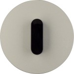 Berker 1001208400 Abdeckplatte mit Knebel Serie R.Classic Alu/schwarz 