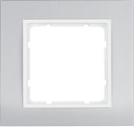 Berker 10113904 Rahmen 1-fach B.3 Alu/polarweiß matt Aluminium eloxiert 