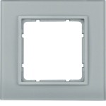 Berker 10116414 Glasrahmen 1-fach B.7 Glas alu/alu matt lackiert 
