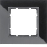 Berker 10116616 Glasrahmen 1-fach B.7 Glas schwarz/anthrazit matt 