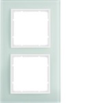 Berker 10126909 Glasrahmen 2-fach B.7 Glas polarweiß/polarweiß matt 