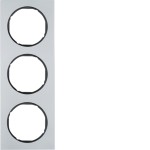 Berker 10132284 Rahmen 3-fach R.3 Alu/schwarz 