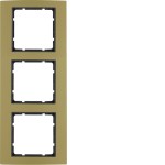 Berker 10133016 Rahmen 3-fach B.3 Alu gold/anthrazit 