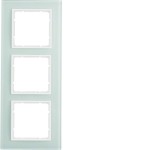 Berker 10136909 Glasrahmen 3-fach B.7 Glas polarweiß/polarweiß matt 