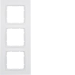 Berker 10136919 Rahmen 3-fach B.7 polarweiß matt 