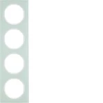 Berker 10142209 Rahmen 4-fach R.3 Glas polarweiß 