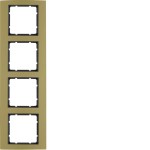 Berker 10143016 Rahmen 4-fach B.3 Alu gold/anthrazit 