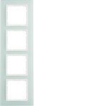 Berker 10146909 Glasrahmen 4-fach B.7 polarweiß 