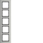 Berker 10153606 Rahmen 5-fach B.7 Edelstahl/anthrazit 