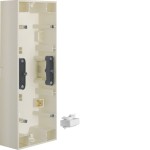 Berker 10438982 Aufputz-Gehäuse 3-fach S.1 cremeweiß glänzend 