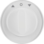 Berker 1080208900 Zentralstück mit Drehknopf für Jalousie-Drehschalter R.1/R.3 polarweiß glänzend 