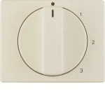 Berker 1087000200 Zentralstück mit Drehknopf für 3-Stufenschalter Arsys cremeweiß glänzend 