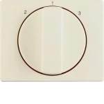 Berker 1088000200 Zentralstück mit Drehknopf für 3-Stufenschalter Arsys cremeweiß glänzend 