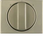 Berker 1088010100 Zentralstück mit Drehknopf für 3-Stufenschalter Arsys hellbronze Metall 
