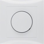 Berker 11308989 Abdeckplatte mit Regulierknopf für Drehdimmer S.1 polarweiß glänzend 