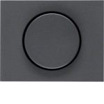 Berker 11357006 Zentralstück mit Regulierknopf für Drehdimmer K.1 anthrazit matt 