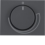 Berker 11357206 Zentralstück mit Regulierknopf für Drehzahlsteller K.1 anthrazit matt 