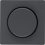 Berker 11376086 Zentralstück mit Regulierknopf für Drehdimmer Q.1/Q.3 anthrazit samt 