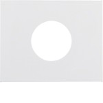 Berker 11657009 Zentralstück für Drucktaster und Lichtsignal E10 K.1 polarweiß glänzend 