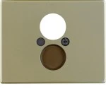 Berker 11840001 Zentralstück für Lautsprecher-Steckdose Arsys hellbronze Metall 