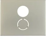 Berker 11847004 Zentralstück für Lautsprecher-Steckdose K.5 Edelstahl Rostfrei 
