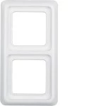 Berker 132909 Rahmen 2-fach mit Dichtung wg Up IP44 polarweiß glänzend 