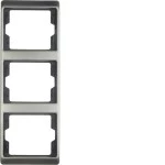 Berker 13340004 Rahmen 3-fach senkrecht Arsys Edelstahl Rostfrei 