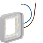 Berker 13383512 Rahmen 1-fach cremeweiß beleuchtbar 230 V für Gehäuse AP W.1 grau 