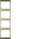 Berker 13440002 Rahmen 4-fach senkrecht Arsys gold Metall 