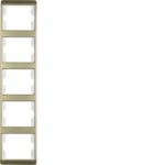 Berker 13540002 Rahmen 5-fach senkrecht Arsys gold Metall 