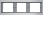 Berker 13737003 Rahmen 3-fach waagerecht K.5 Alu Aluminium eloxiert 