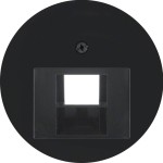 Berker 14072045 Zentralstück für UAE Steckdose R.1/R.3/R.Classic schwarz glänzend 