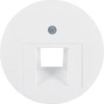 Berker 14072089 Zentralstück für UAE Steckdose R.1/R.3/R.Classic polarweiß glänzend 