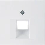 Berker 14078989 Zentralstück für UAE Steckdose S.1/B.3/B.7 polarweiß glänzend 