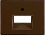 Berker 14090001 Zentralstück für UAE Steckdose 2-fach Arsys braun glänzend 