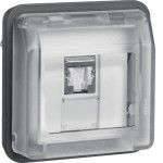 Berker 14093515 UAE Steckdosen-Einsatz 8-polig geschirmt Cat.6 W.1 grau 
