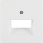 Berker 14096089 Zentralstück für UAE Steckdose 2-fach Q.1/Q.3 polarweiß samt 