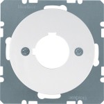 Berker 14322089 Zentralstück mit Einbauöffnung Ø 22,5 mm R.1/R.3 polarweiß glänzend 