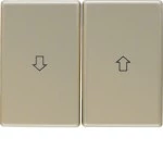 Berker 14340101 Wippe 2-fach mit Aufdruck Symbol Pfeil Arsys hellbronze Metall 