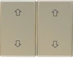 Berker 14340301 Wippe 2-fach mit Aufdruck Symbol Pfeile Arsys hellbronze Metall 