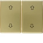 Berker 14340302 Wippe 2-fach mit Aufdruck Symbol Pfeile Arsys gold Metall 