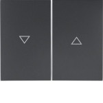 Berker 14357106 Wippe 2-fach mit Aufdruck Symbol Pfeil K.1 anthrazit matt 
