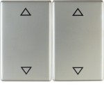 Berker 14357204 Wippe 2-fach mit Aufdruck Symbol Pfeile K.5 Edelstahl Rostfrei 