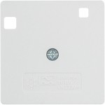 Berker 14961909 Zentralstück für FI-Schutzschalter System 50x50 mm polarweiß matt/samt 