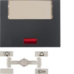 Berker 14967006 Wippe mit 5 beiliegenden Linsen und großem Beschriftungsfeld K.1 anthrazit matt 