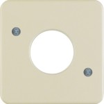 Berker 1530 Zentralstück für Drucktaster und Lichtsignal E10 wg Up IP44 cremeweiß glänzend 